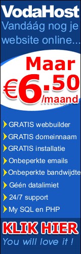 Gratis webbuilder, Gratis domeinnaam, Goedkope hosting, Bluevoda, Vodahost