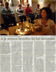 Tanja over The Secret in het Noordhollands Dagblad
