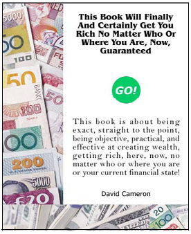 This book will finally get you rich... van David Cameron Gikandi